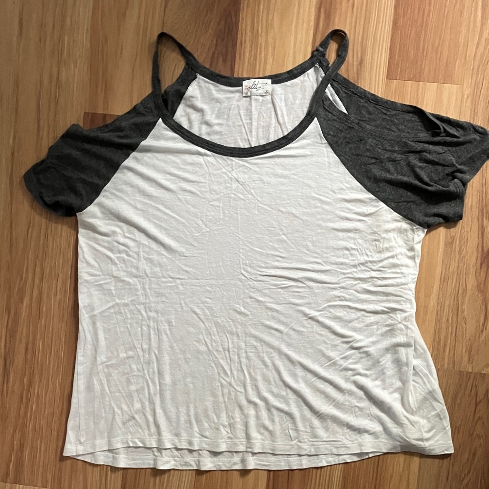 Glitz Black and White Short Sleeve Tee